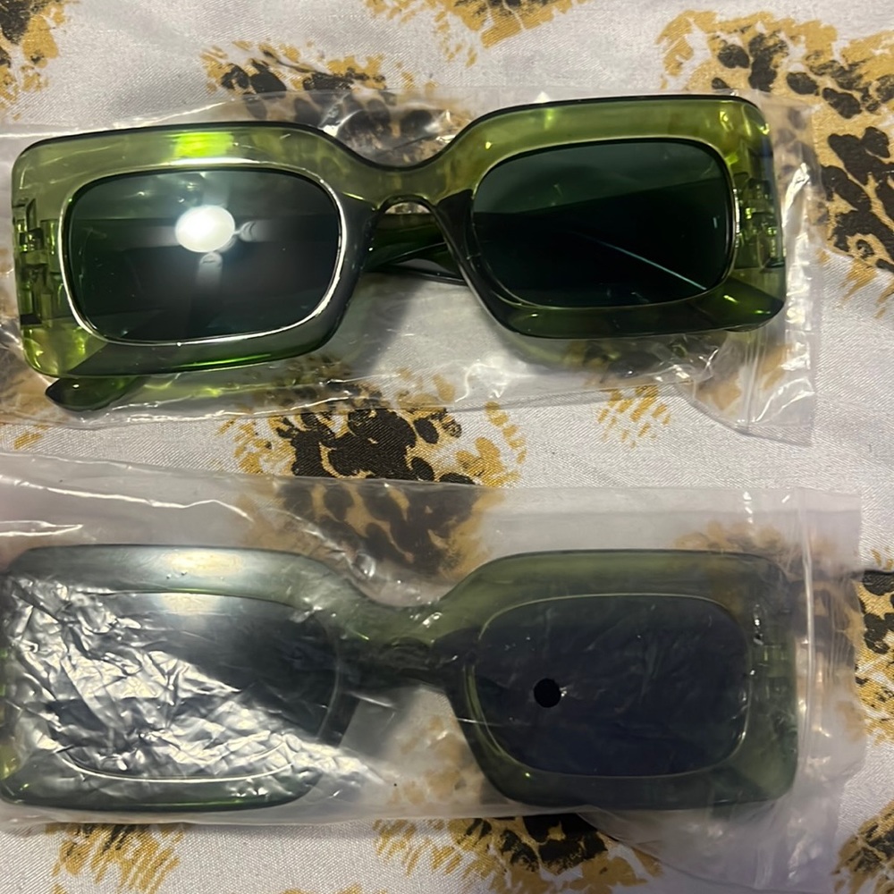 Dark green sunglasses